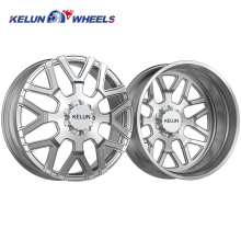 Custom Polish Forgiato Wheels for 24-26 Inch Dually Trucks