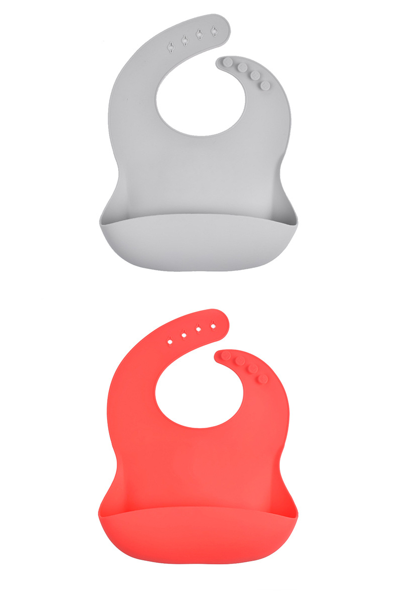 Modern BPA Free Silicone Bucket Bib Wholesale Waterproof Silicone Bib for Babies