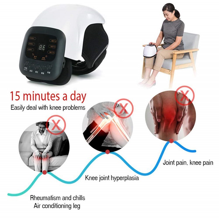 Air Pressure Kneading and Far Infrared Therapy Knee Care Massager for Relaxation muscle, joint pain