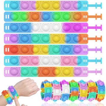 Silicone Gelisah Mainan Tahan Lama Anak Popping Bracelet