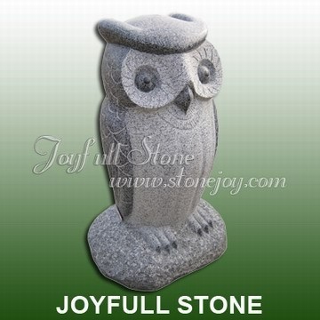 Stone Material Owl Sculpture, Garden owl