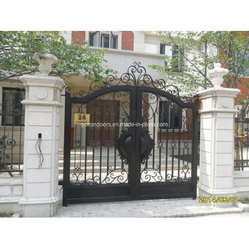 China Beliebtes Design Handgefertigte schöne eiserne Eingangstore
