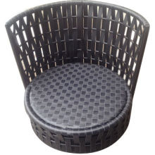 Wicker Tea Cup Swivel with Aluminum Frame