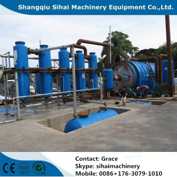 No Pollution Waste Tire Recycling Production Line