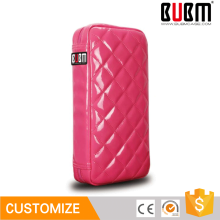 BUBM PU leather 64 pieces storage blu ray pink cd case