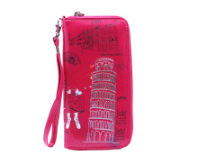 Hot Lady Wallet New Popular Printed Clutch Bag /Cheap Tourist Souvenir PU leather Printed lady wallet