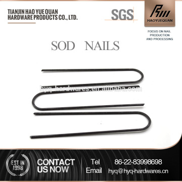 Landscape Fabric Mulch Pins pack 100 SOD Staples Weed Control Chisel Point