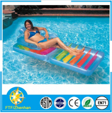 Inflatable water floating row