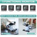 LCD display under desk portable pedal exerciser