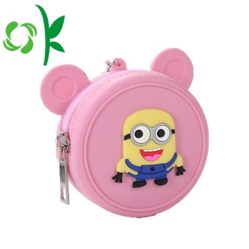 Mini Silicone công suất lớn Coin Purse với dây kéo