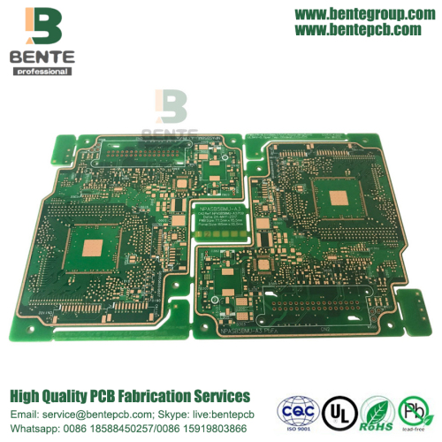 6 katmanlı Çok Katmanlı PCB FR4 Tg150 ENIG 2U