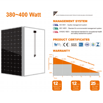 Low Price Mono Solar Panel 72 cells 390w