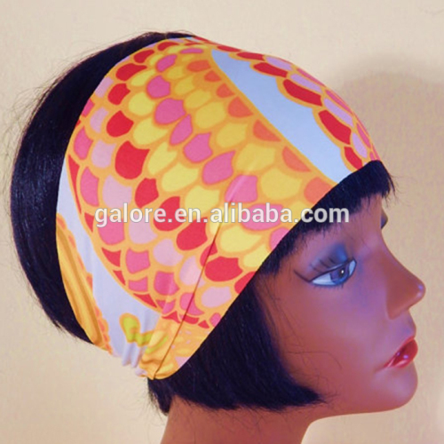 fabric printed women fashion headband