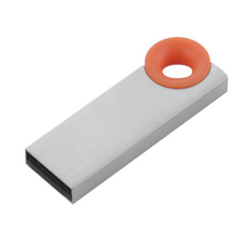 Mini metalen USB-flashdrive met ring