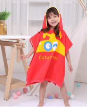 Organic 100% cotton swim poncho surf robe