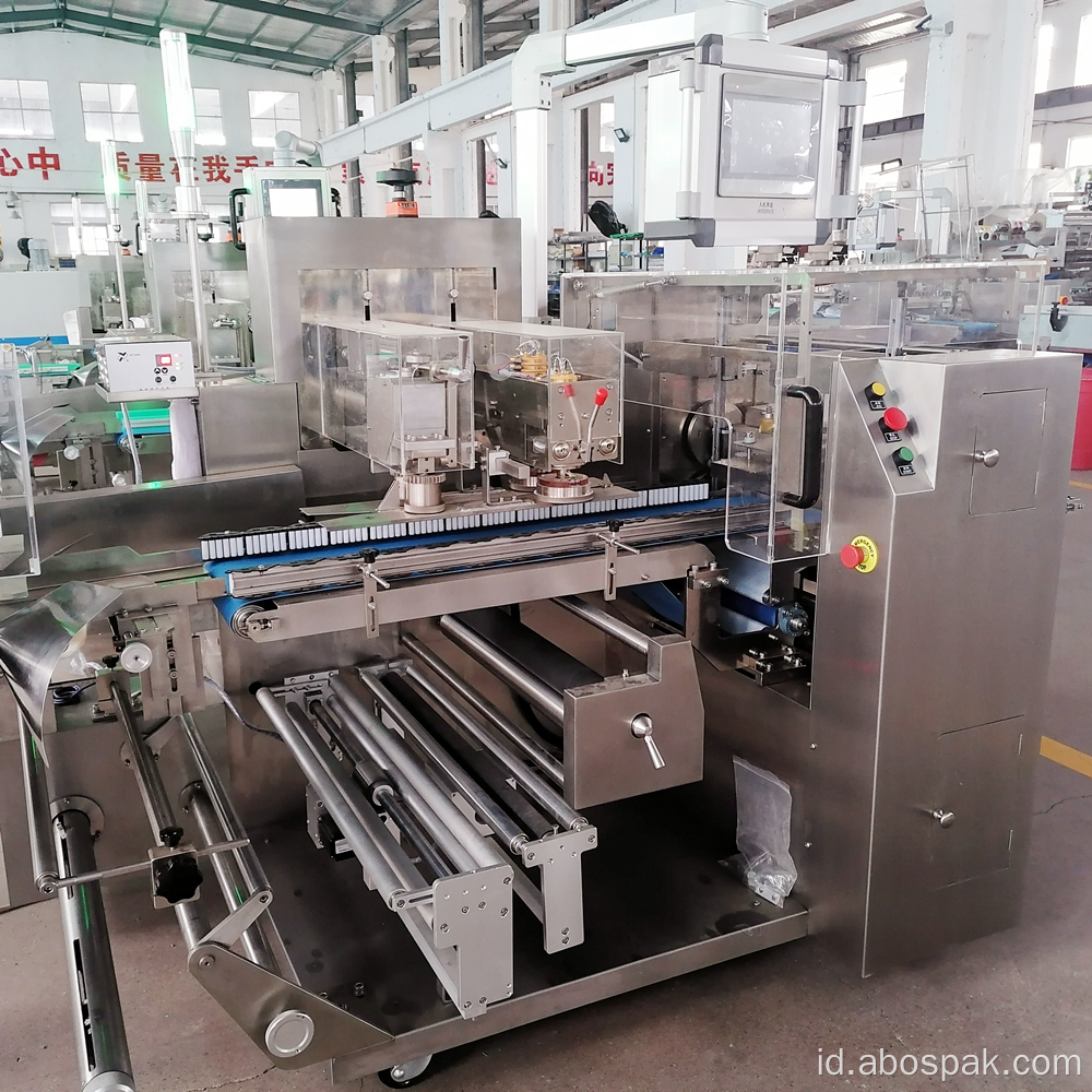 Paket Mie Makanan Horisontal Bantal Pouch Packaging Machine