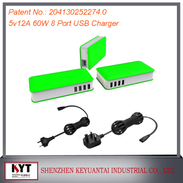 KYT mobile phone charger private label, mechanical phone charger, usb desktop charger with 8 usb port