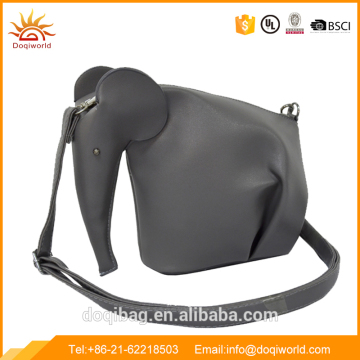 Elephant style pu leather lady cute shoulder hand bag
