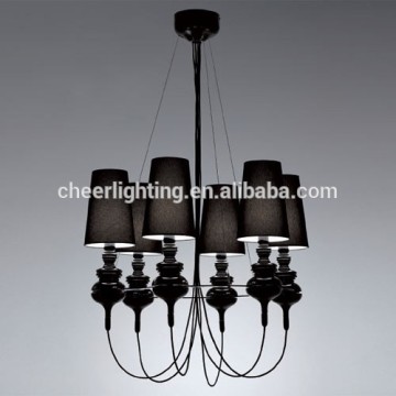Modern Classic Designer Josephine Queen 6 Chandelier