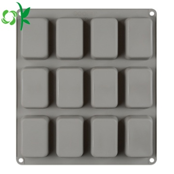 Silicone Soap 12 Cavity Rectangle Bar Soap Mold