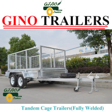 GN-BT85W Heavy Duty Tandem Bogie Steel Cage Trailer