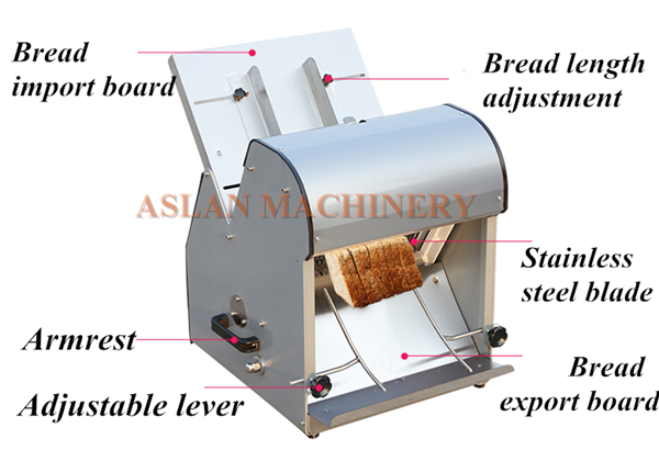 Bakery Toast Loaf Bread Slicing Cutting Machine/Industrial Bread Hamburger Cake Slicer Machine