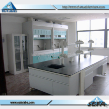 Steel Workbench with Wooden Cabinet for Microbiology Laboratories