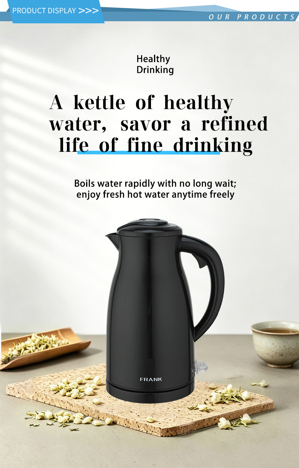 304 غلاية من الفولاذ المقاوم للصدأ FK-1902 1 304 stainless steel kettle FK-1902 1