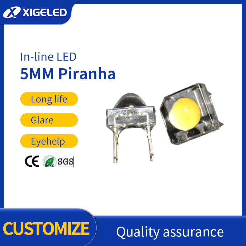 5mm piranha in-line LED lamp manik-manik