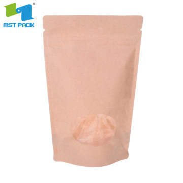 Bolsas de café de papel Kraft Bolsa Ziplock para envasado de alimentos Bolsas Ziplock para envasado de alimentos