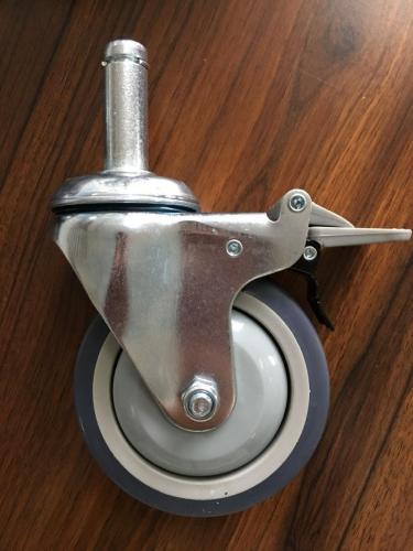 4 inch shaft caster with TPE wheels