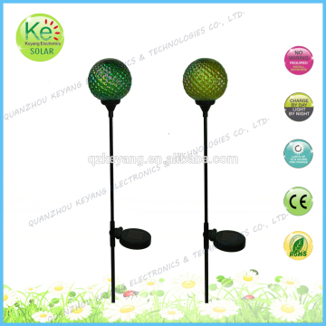 Glass pineapple ball courtyard led solar outdoor stake light