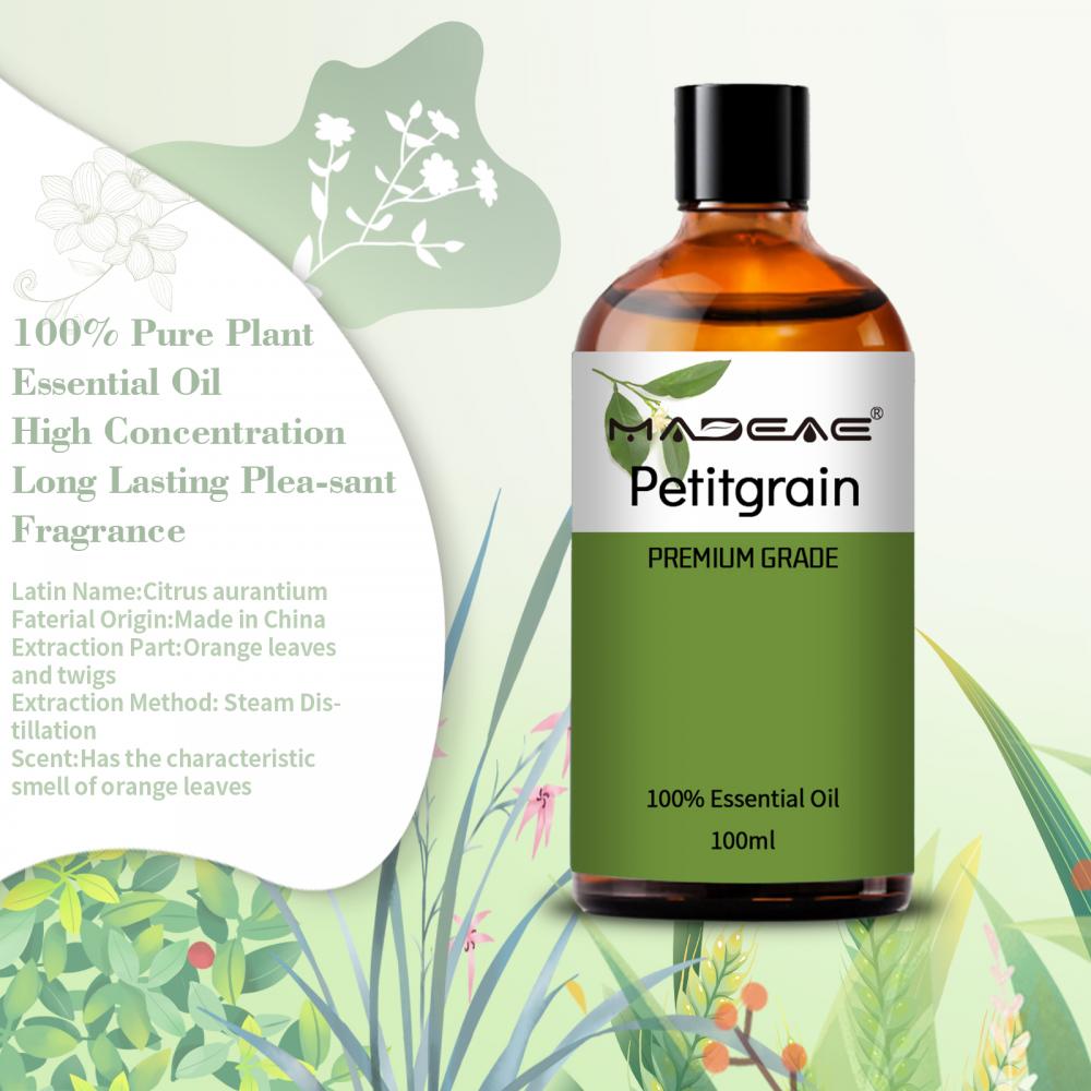 Aceite esencial puro y orgánico Aceite Petitgrain para aromaterapia difusor