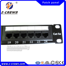 patch panel cat6 UTP with RJ45 keystone jacks