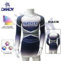 Custom dandy sublimated sexy girls cheerleading uniform cheer dancewear outfit