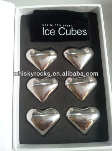 Bar whiskey stainless steel ice cubes ice cube stones whisky rocks