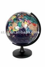 9-inch puzzle globe with dark blue