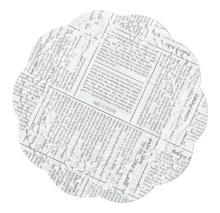 Newspaper Series  Round Lace  Paper Doilies