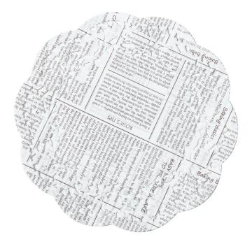 Newspaper Series  Round Lace  Paper Doilies