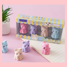 Wholesale Cute Kawaii 3D Animal Pencil Erasers - Creative School Supplies for Children