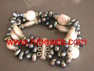 Cultured freshwater pearl bracelet FPB0012