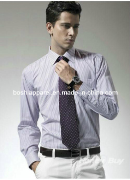 Men's Stripe Shirts, Casual Sleeve Shirts (LA-02)