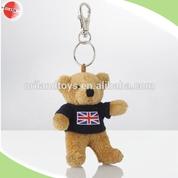 HOT Popular Colorful cheap plush advertising keychains