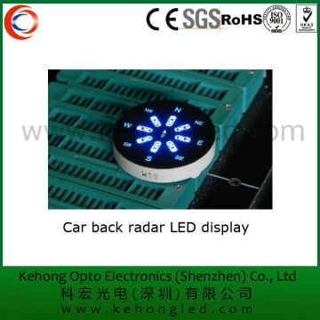 car back radar 7 segment led display