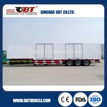 Open top Van Semi Trailer For Sea Transport with FUWA Axles