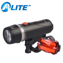 Red Color Bicycle Tail Light Plastic LED Bike Light Set