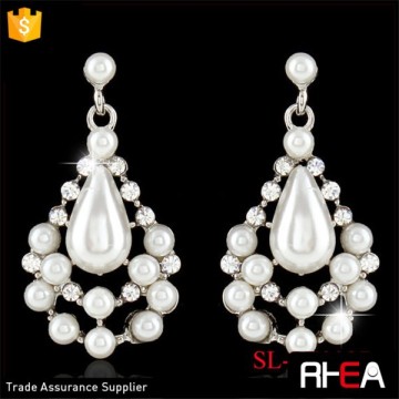 Factory Directly Bridal Pearls Earring Elegant Silver imitation pearls earring