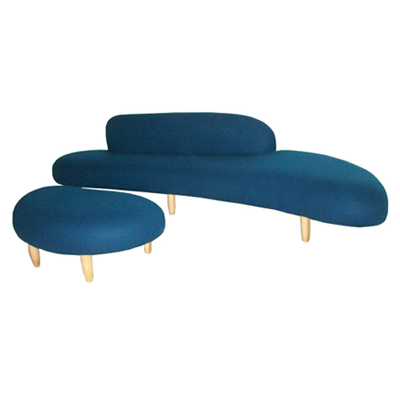 Ottoman et Noguchi Freeform Sofa