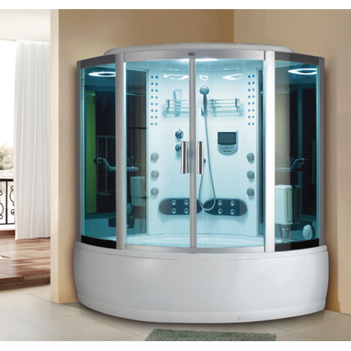 Luxe afgesloten hydromassage bubbelbad stoomkamer