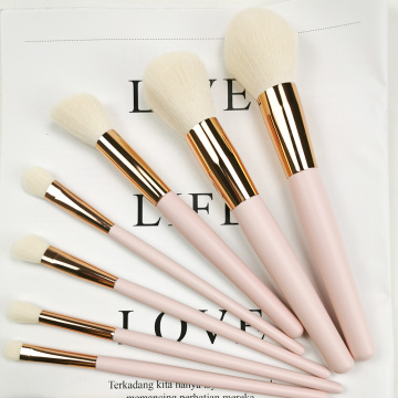 9pc Pink Makeup Brush Set